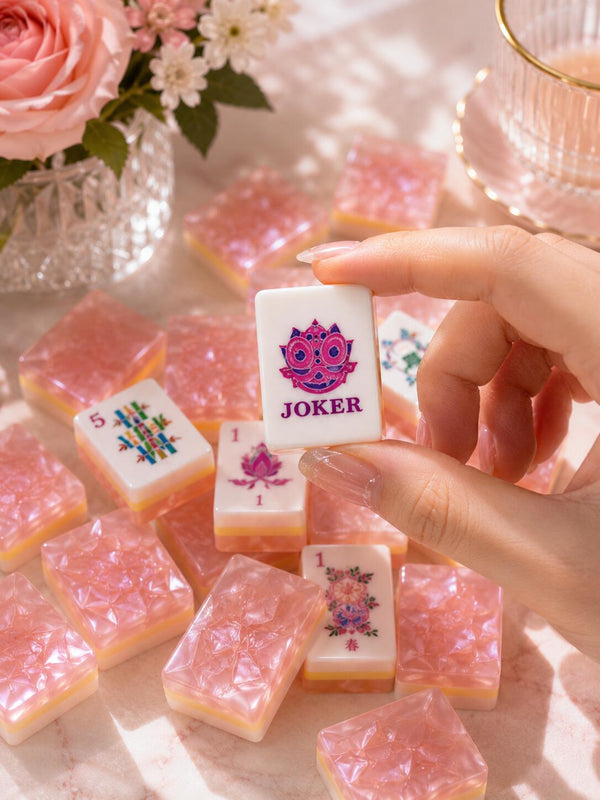 The Pink Diamon Mahjong Tiles