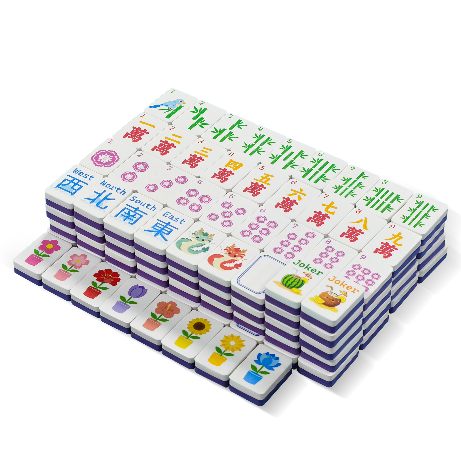 The Splash Jong Mahjong Tiles- water ready