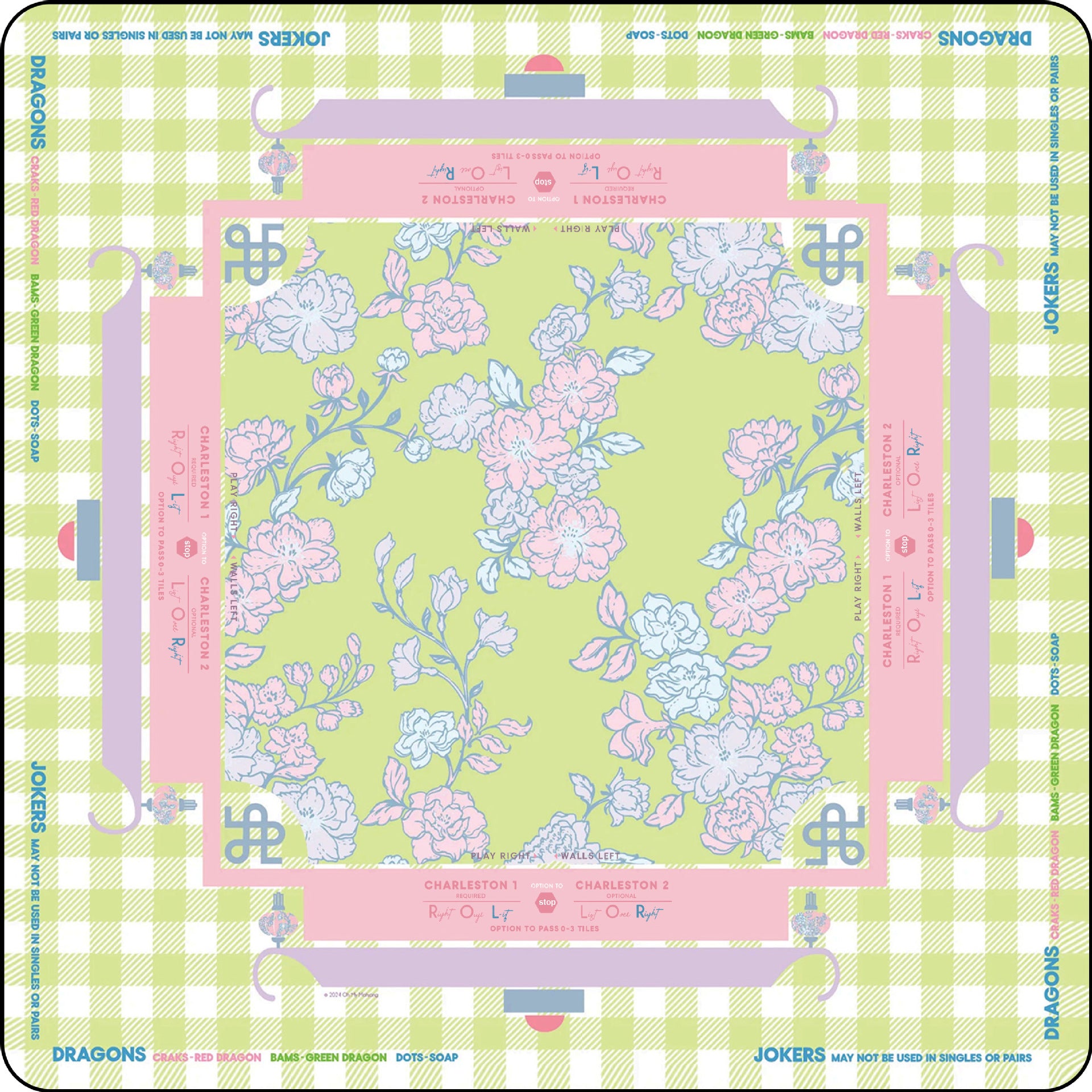 The Garden Picnic Mahjong Mat