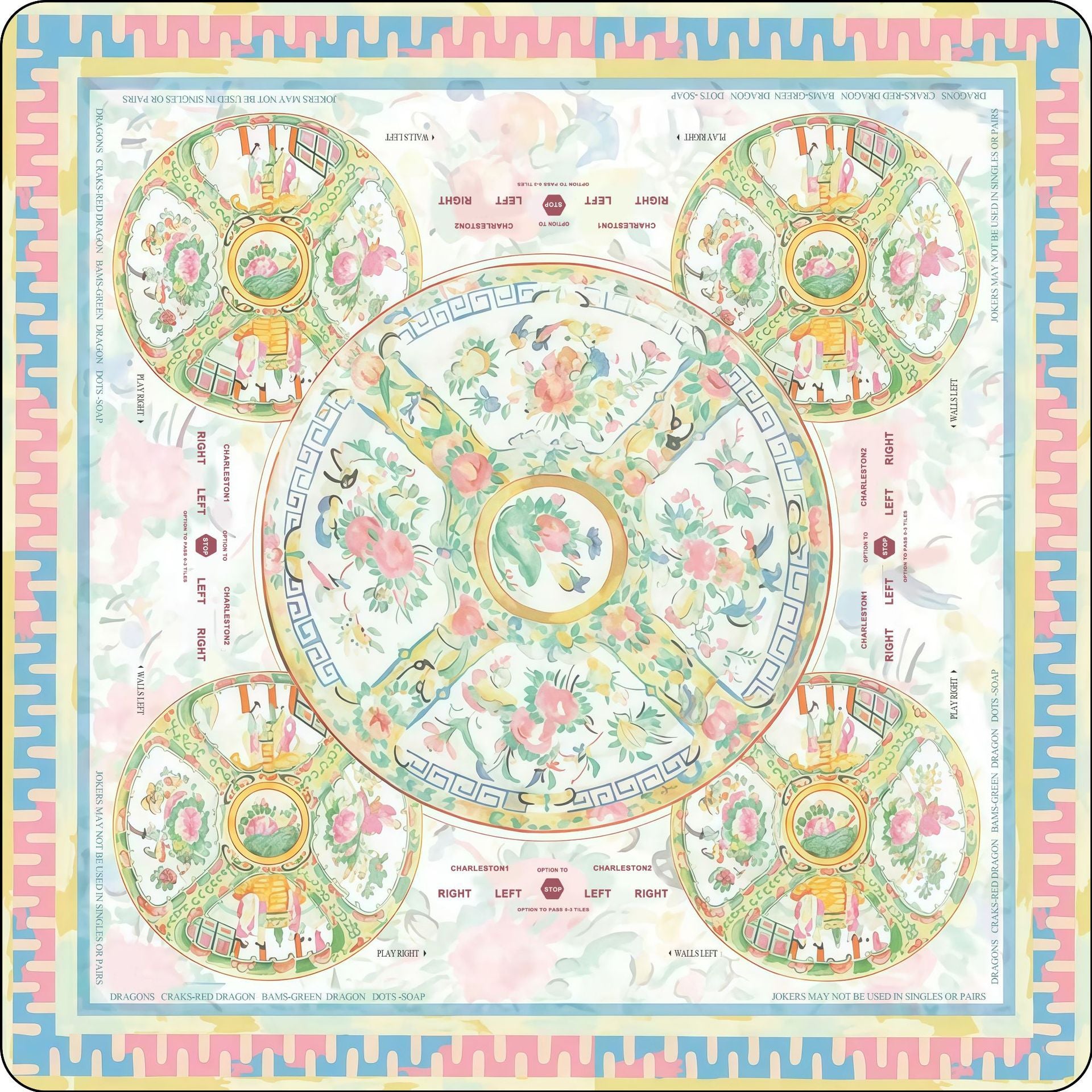 The Jade Carriage Mahjong Mat