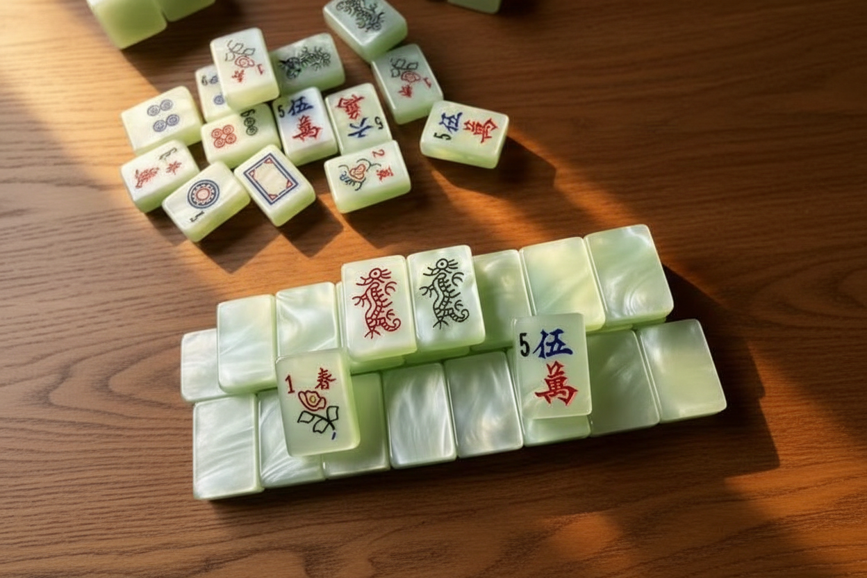 散落平铺原木背景